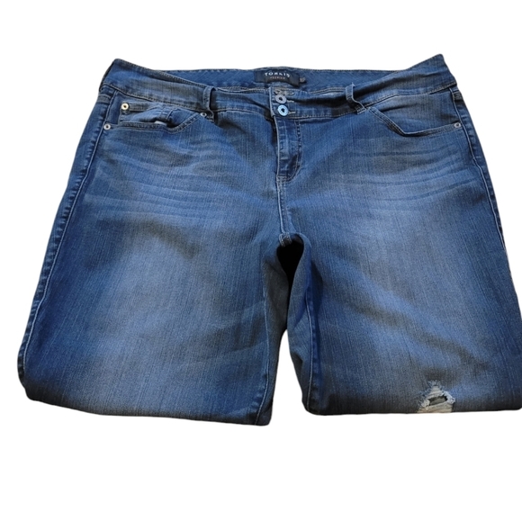 24R TORRID Premium Jegging Distressed Stretch Jeans Womens - Picture 3 of 7